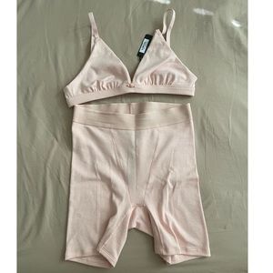 SKIMS BRA AND SHORT SET